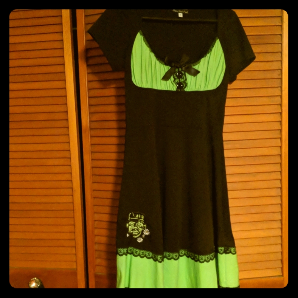 Punk/pinup/rockabilly Paper Doll Productions dress